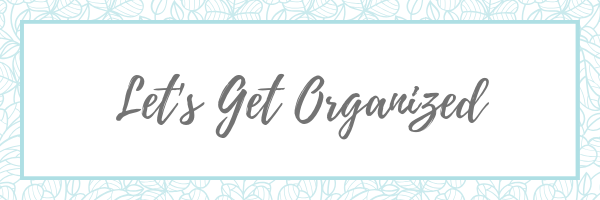 Let's get Organized!