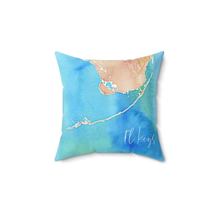 FL Keys Watercolor Pillow