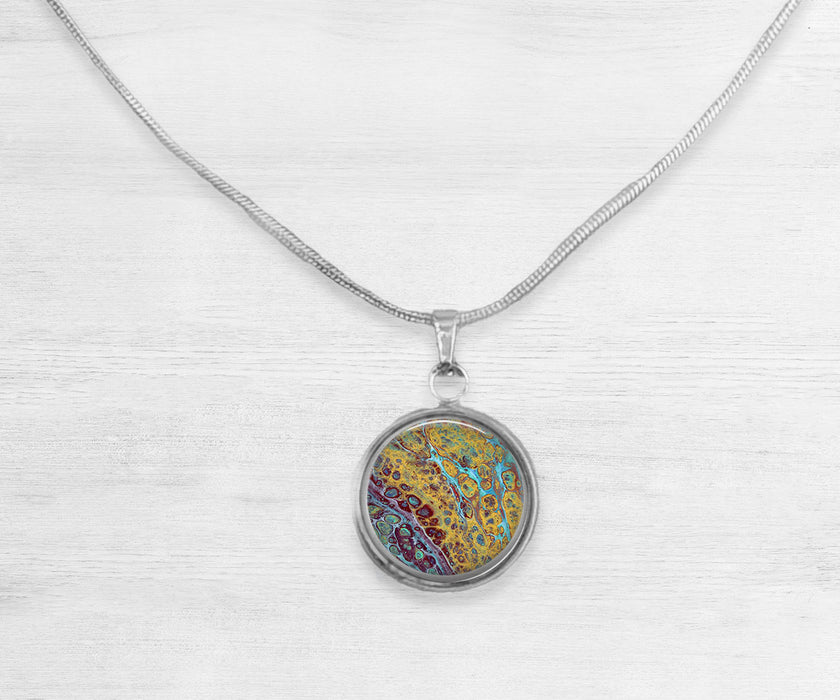 Amber Waves Large Circle Necklace | Beach Jewelry