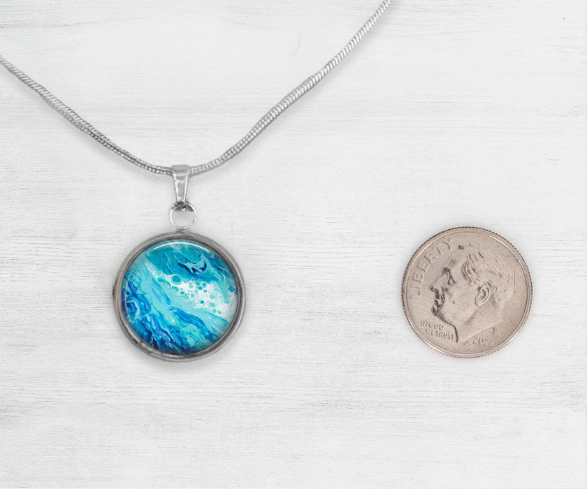 Coastal Breeze Large Circle Necklace | Beach Jewelry