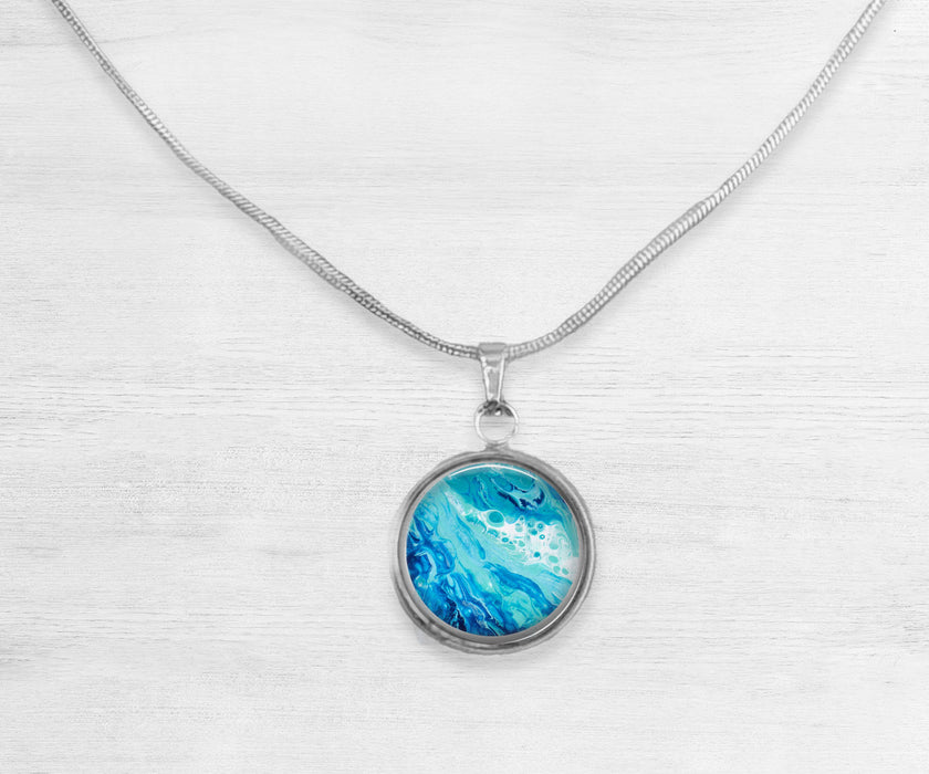 Coastal Breeze Large Circle Necklace | Beach Jewelry
