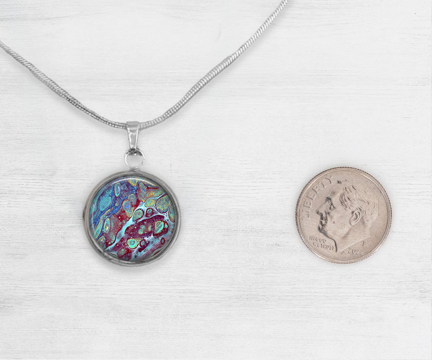 Coral Reef Large Circle Necklace | Beach Jewelry | Handmade