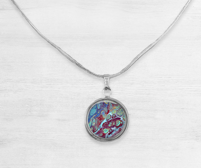 Coral Reef Large Circle Necklace | Beach Jewelry | Handmade