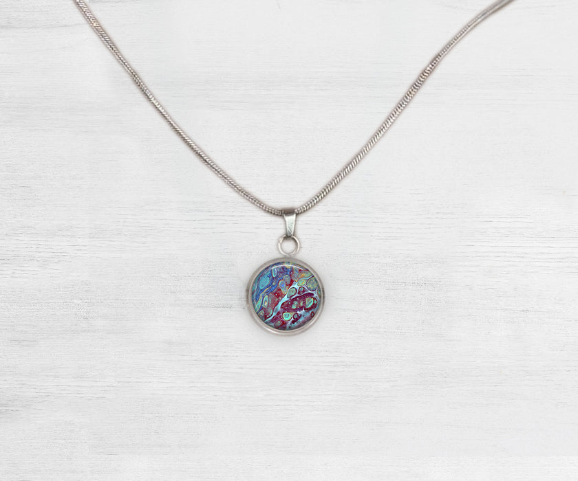 Coral Reef Small Circle Necklace | Beach Jewelry | Handmade