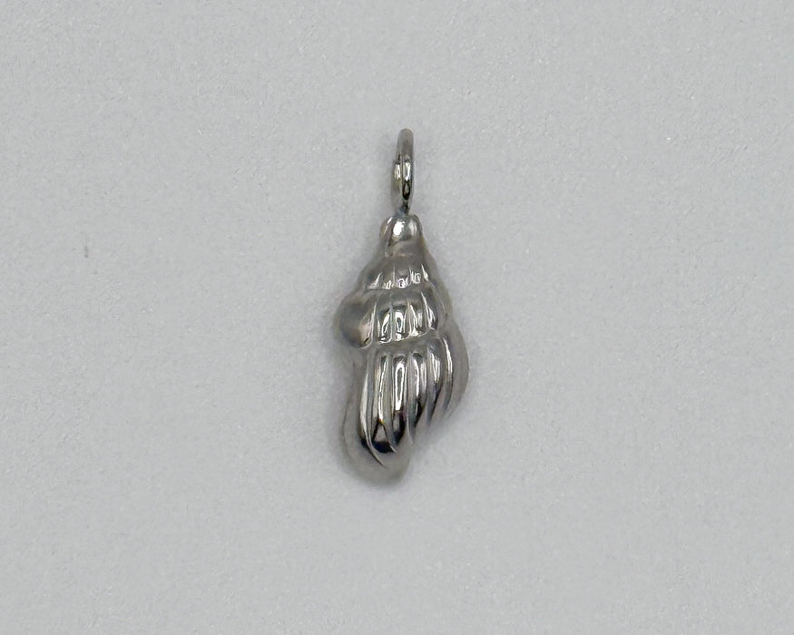 Stainless steel conch shell charm