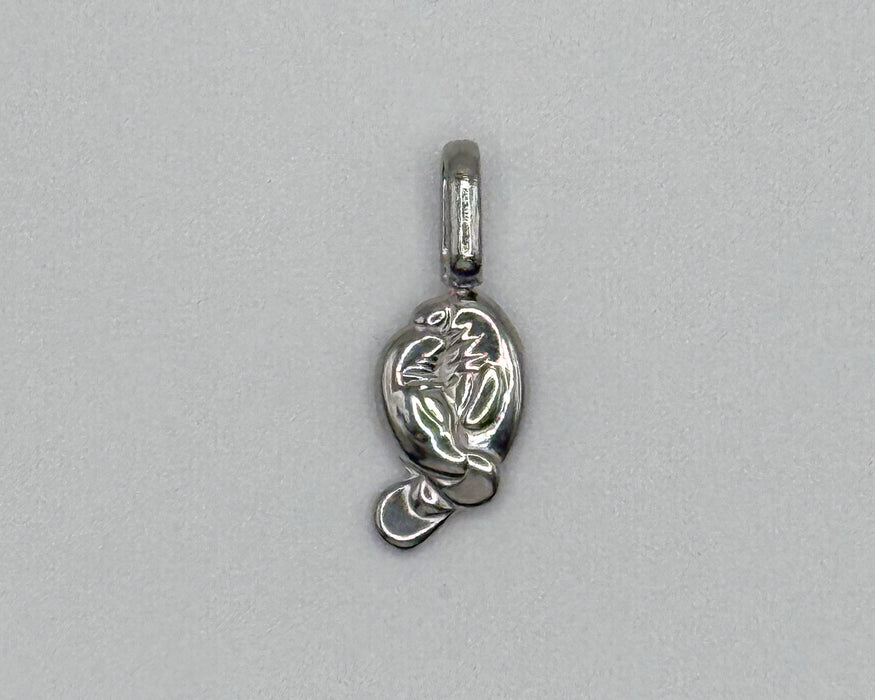 Stainless steel double manatee charm