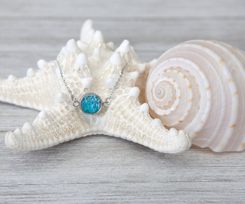 Making a Splash Small Circle Necklace | Beach Jewelry | Handmade