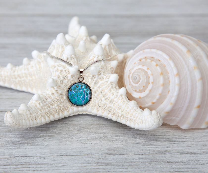 Making a Splash Large Circle Necklace | Beach Jewelry | Handmade