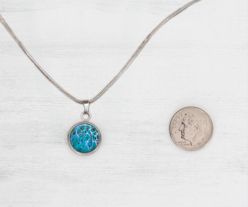 Making a Splash Small Circle Necklace | Beach Jewelry | Handmade