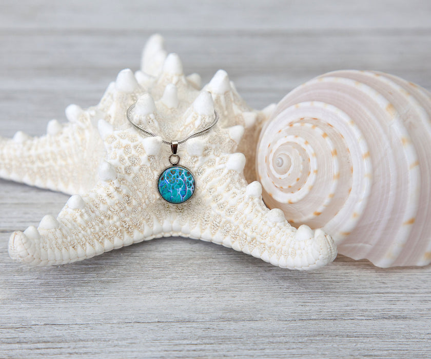 Making a Splash Small Circle Necklace | Beach Jewelry | Handmade
