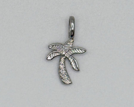 Stainless steel palm tree charm