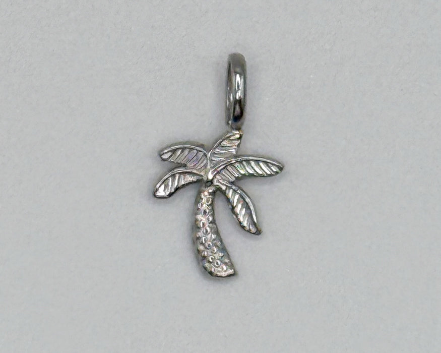 Stainless steel palm tree charm