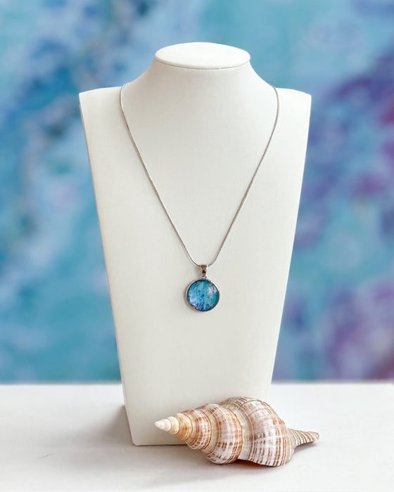Sunset Beach Sterling Pendant Necklace
