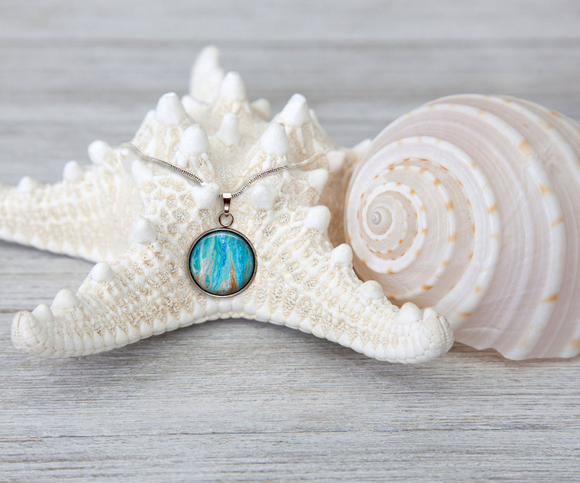 Sea Dreams Large Circle Necklace | Beach Jewelry