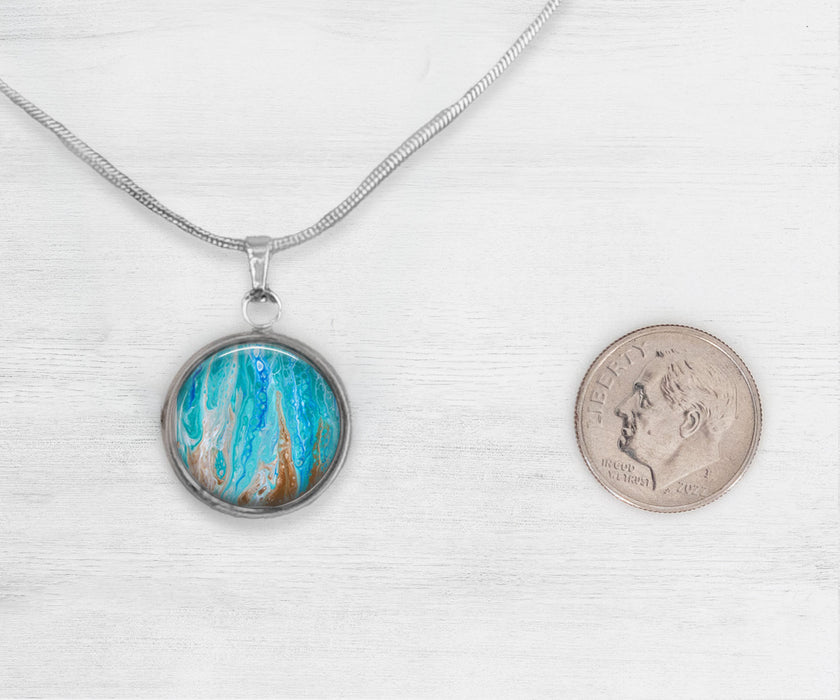 Sea Dreams Large Circle Necklace | Beach Jewelry