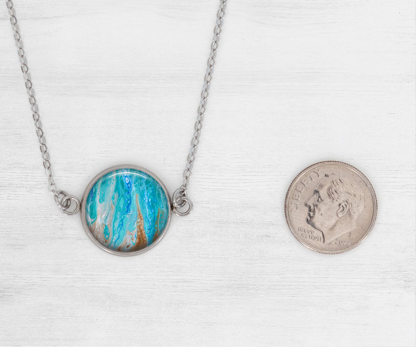 Sea Dreams Large Circle Necklace | Beach Jewelry