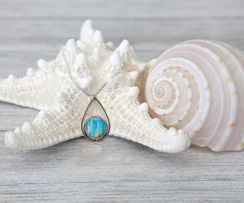 Sea Dreams Teardrop Necklace | Beach Jewelry