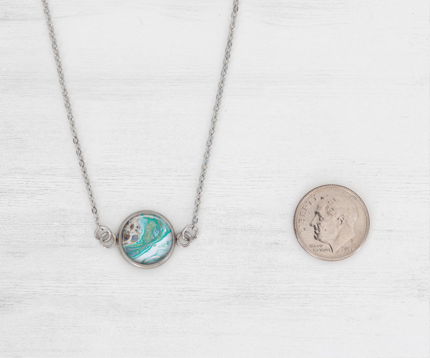 Surfside Small Circle Necklace | Beach Jewelry