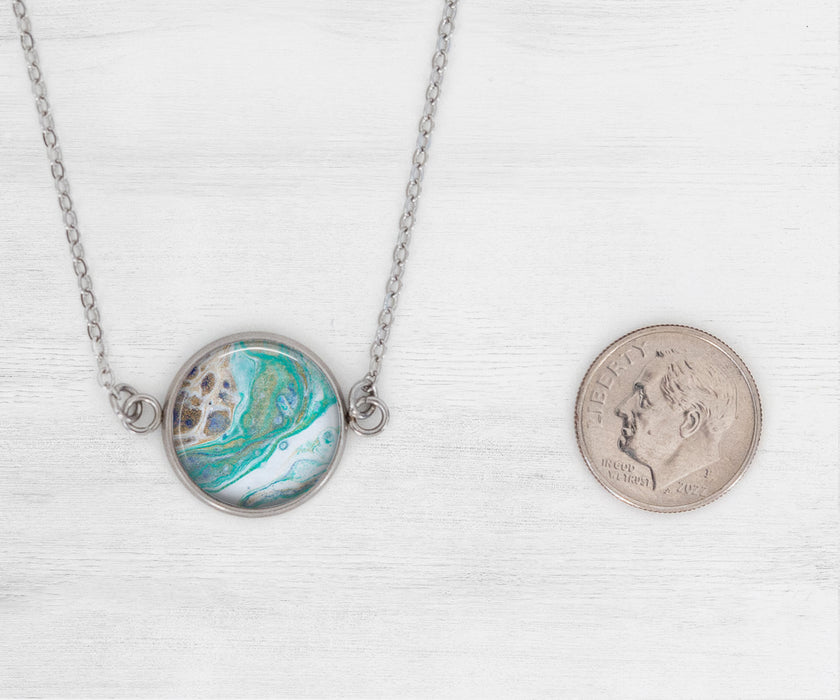 Surfside Large Circle Necklace | Beach Jewelry
