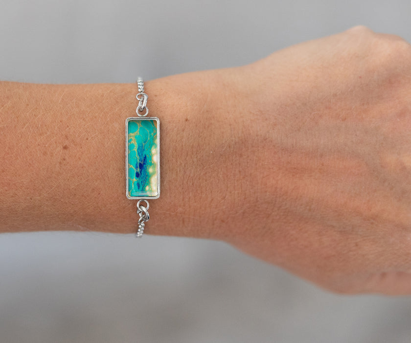 Seaside Glow Pendant Bracelet | Handmade Beach Jewelry