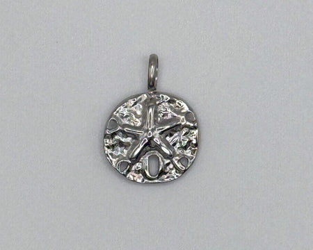 Stainless steel sand dollar charm