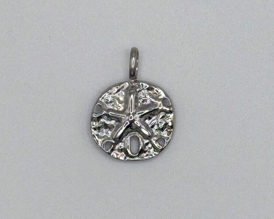 Stainless steel sand dollar charm