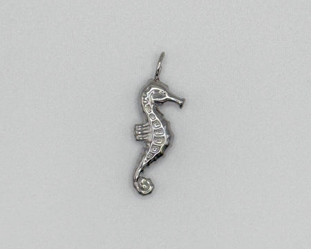 Stainless steel seahorse charm
