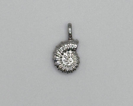 Stainless steel small nautilus shell charm