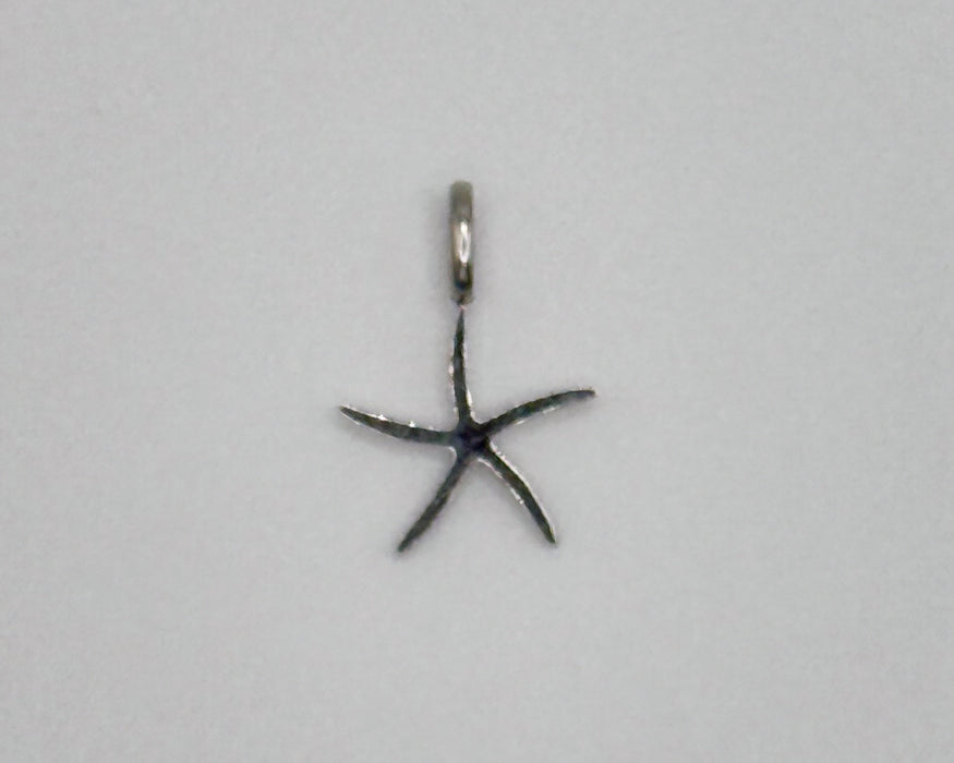 Stainless steel starfish charm