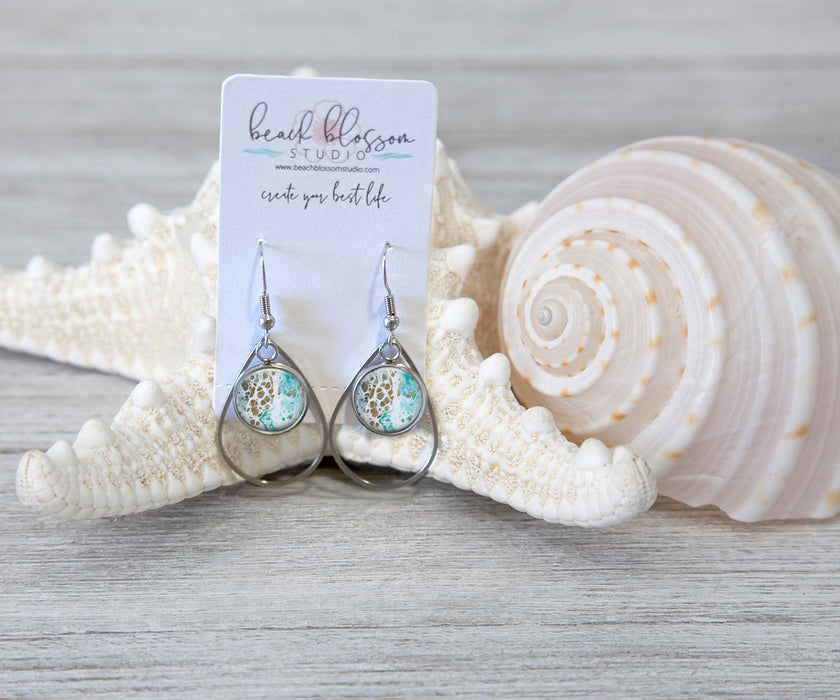 Turtle Bay Teardrop Earrings | Handmade Beach Jewelry