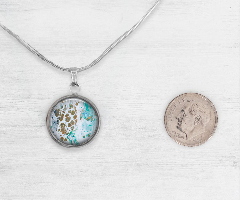Turtle Bay Large Circle Necklace | Beach Jewelry | Handmade