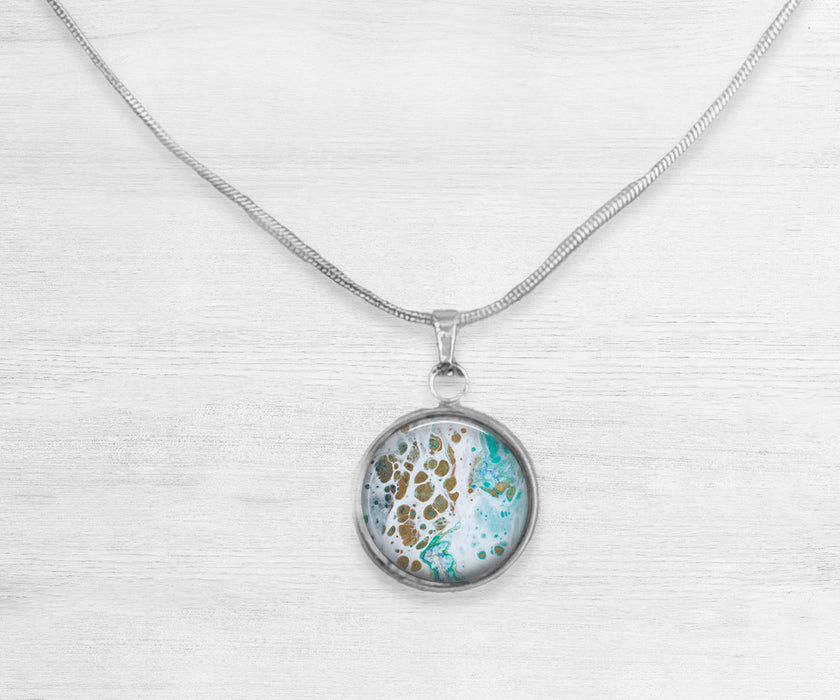 Turtle Bay Large Circle Necklace | Beach Jewelry | Handmade