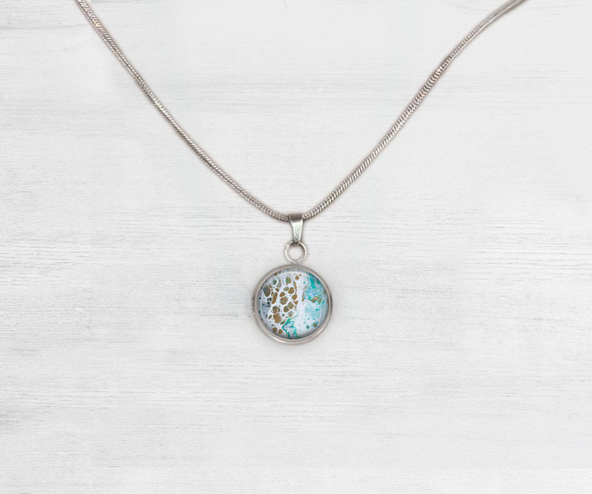 Turtle Bay Small Circle Necklace | Beach Jewelry | Handmade