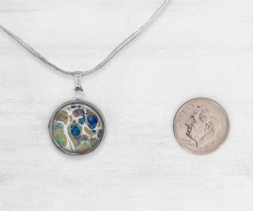 Tidal Treasures Large Circle Necklace | Beach Jewelry