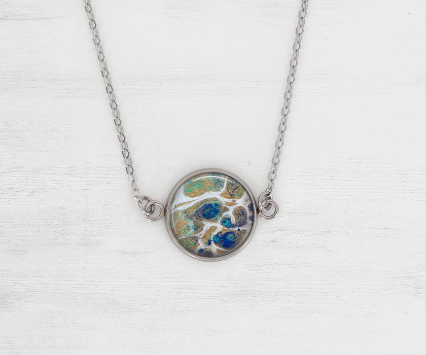 Tidal Treasures Large Circle Necklace | Beach Jewelry