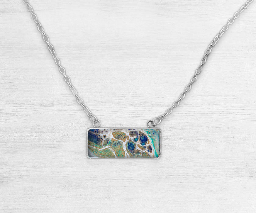Tidal Treasures Rectangle Necklace | Beach jewelry (Copy)