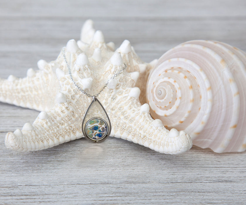 Tidal Treasures Teardrop Necklace | Beach Jewelry