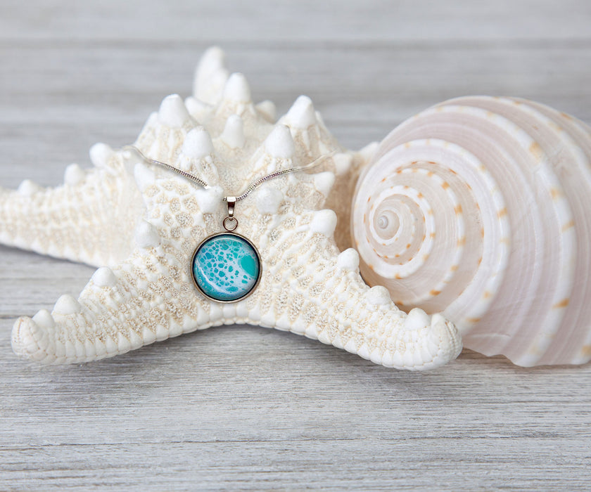 Tranquil Waters Large Circle Necklace