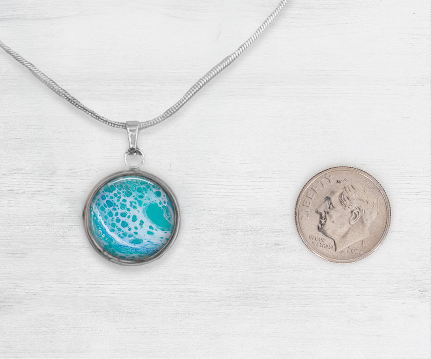 Tranquil Waters Large Circle Necklace