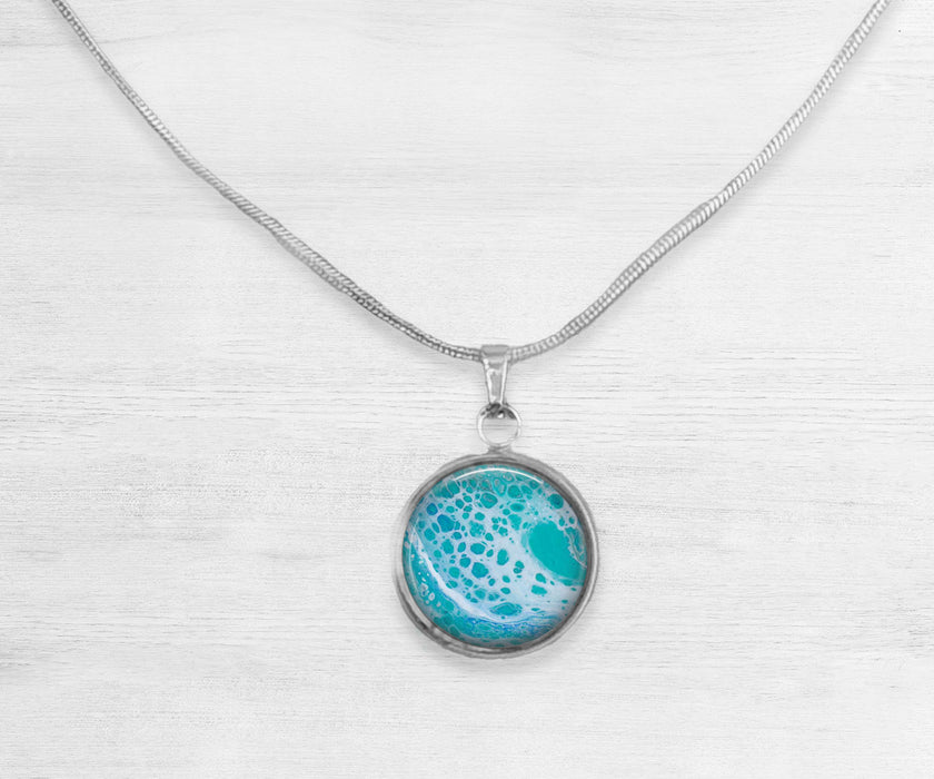 Tranquil Waters Large Circle Necklace