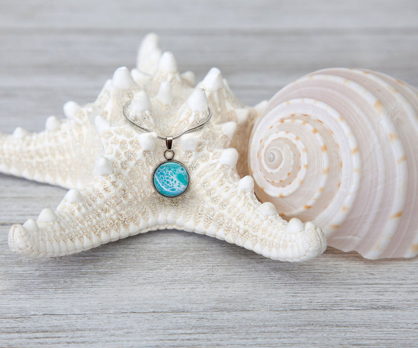 Tranquil Waters Small Circle Necklace