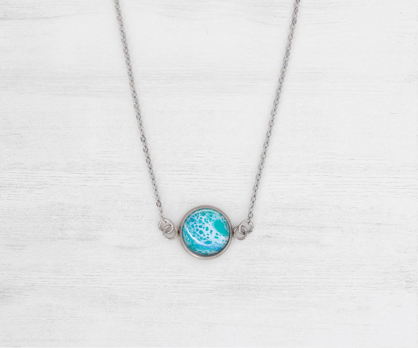 Tranquil Waters Small Circle Necklace