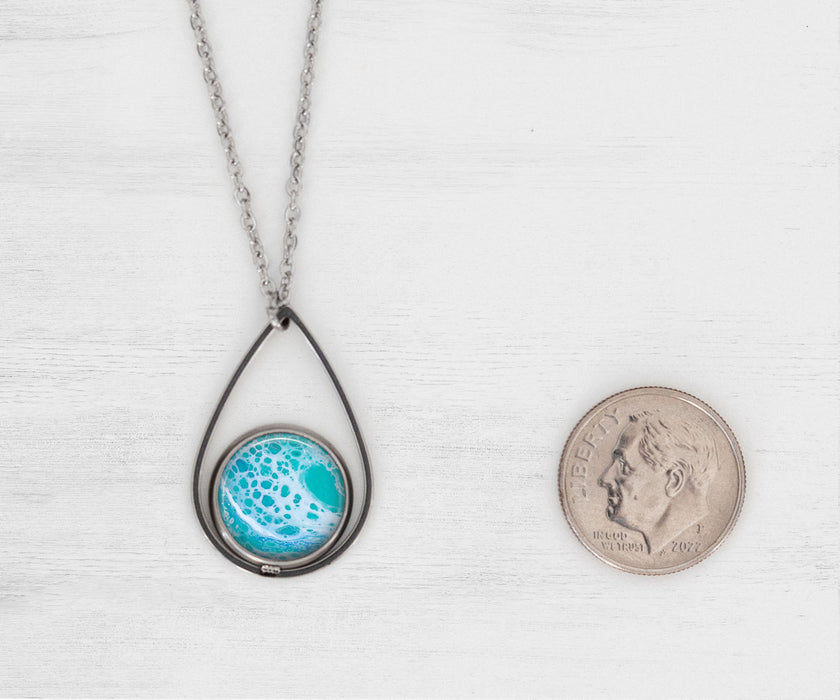 Tranquil Waters Teardrop Necklace