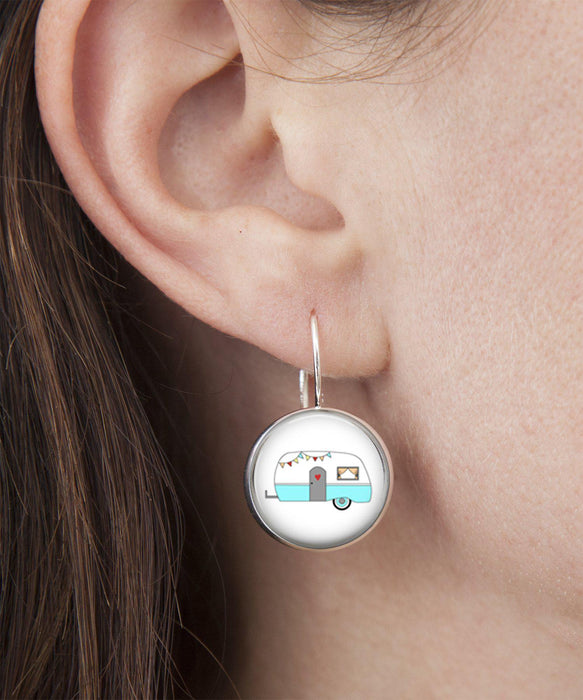 Happy Camper Dangle Earrings | Beach Jewelry