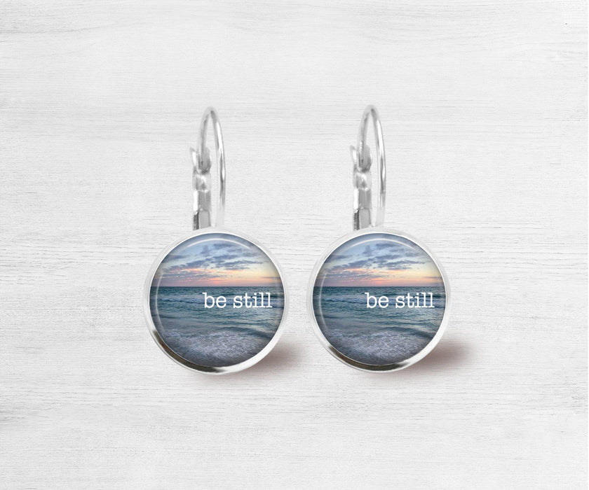 Be Still Beach Dangle Earrings | Beach Jewelry | Handmade