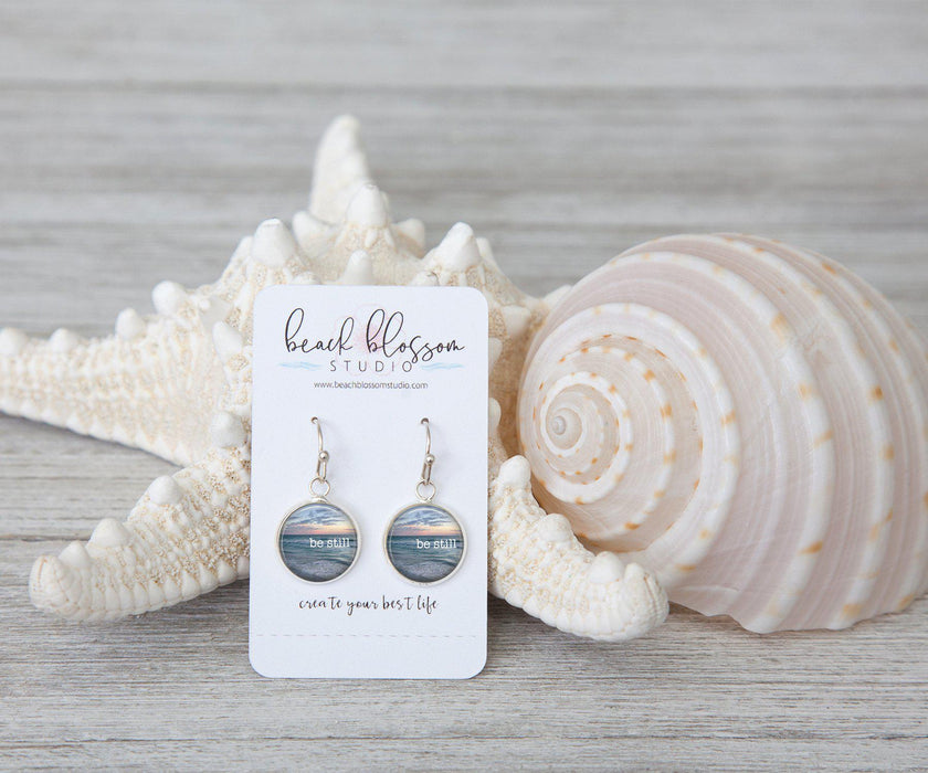 Be Still Dangle Earrings | Handmade Earrings | Beach Jewelry