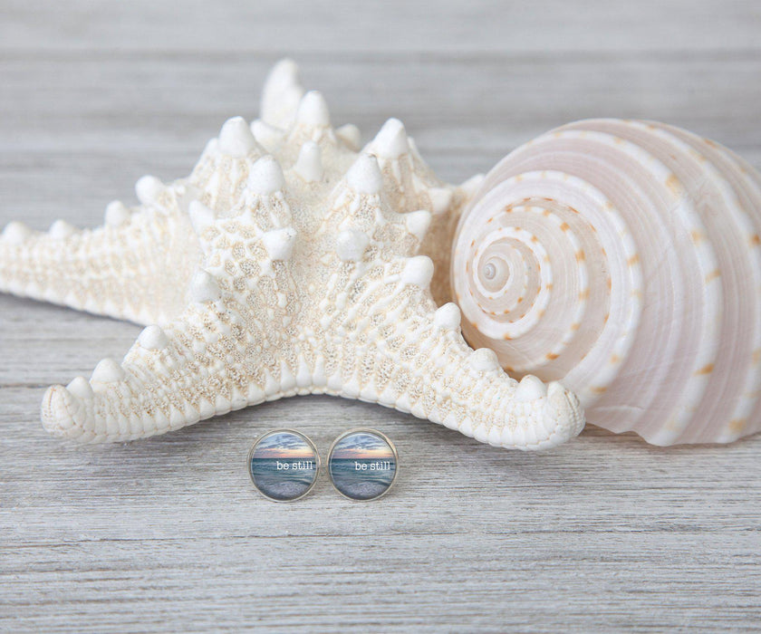 Be Still Stud Earrings | Handmade Earrings | Beach Jewelry