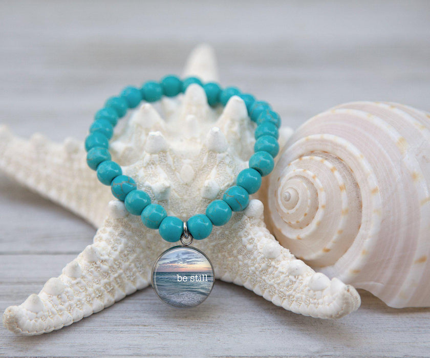 Be Still Beach Turquoise Bracelet | Handmade Jewelry