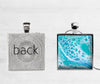 Tranquil Waters Square Necklace | Beach Jewelry 