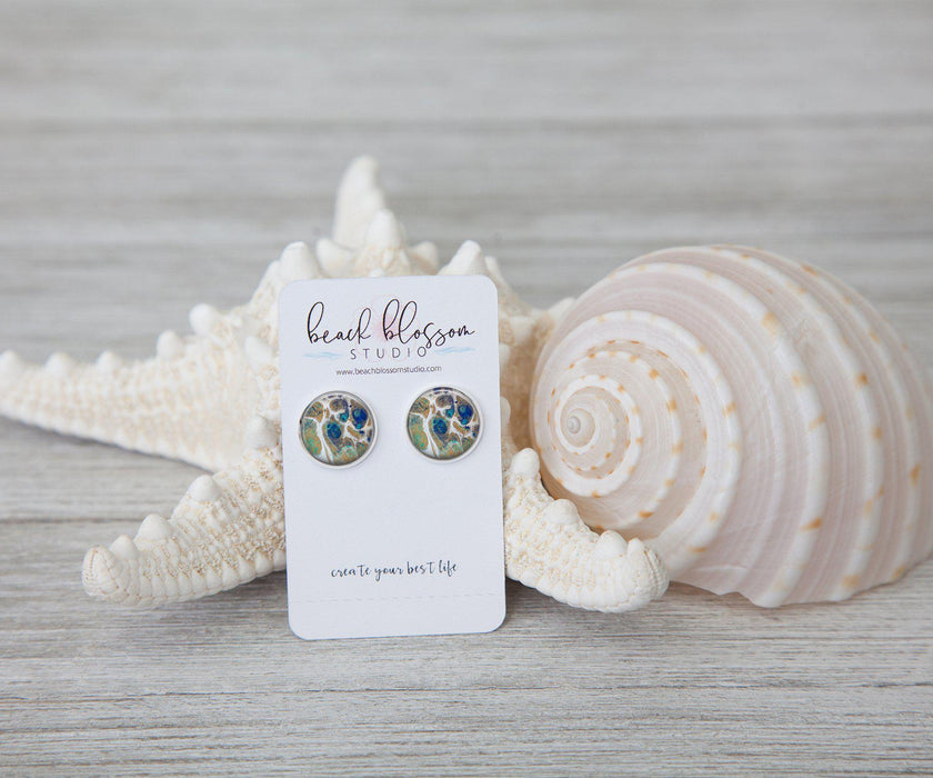 Tidal Treasures Stud Earrings | Handmade Earrings